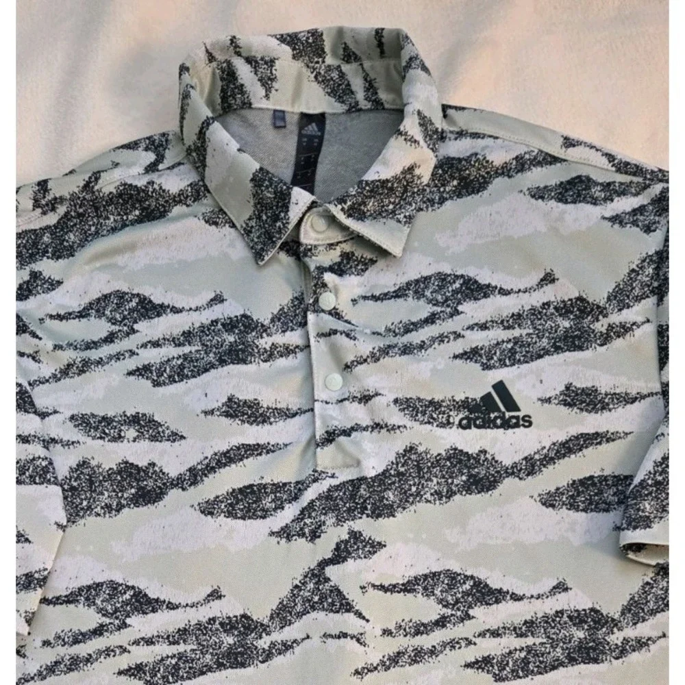 ADIDAS GOLF MENS BUNDLE OF 2 SHORT SLEEVE POLOS SIZE MEDIUM
